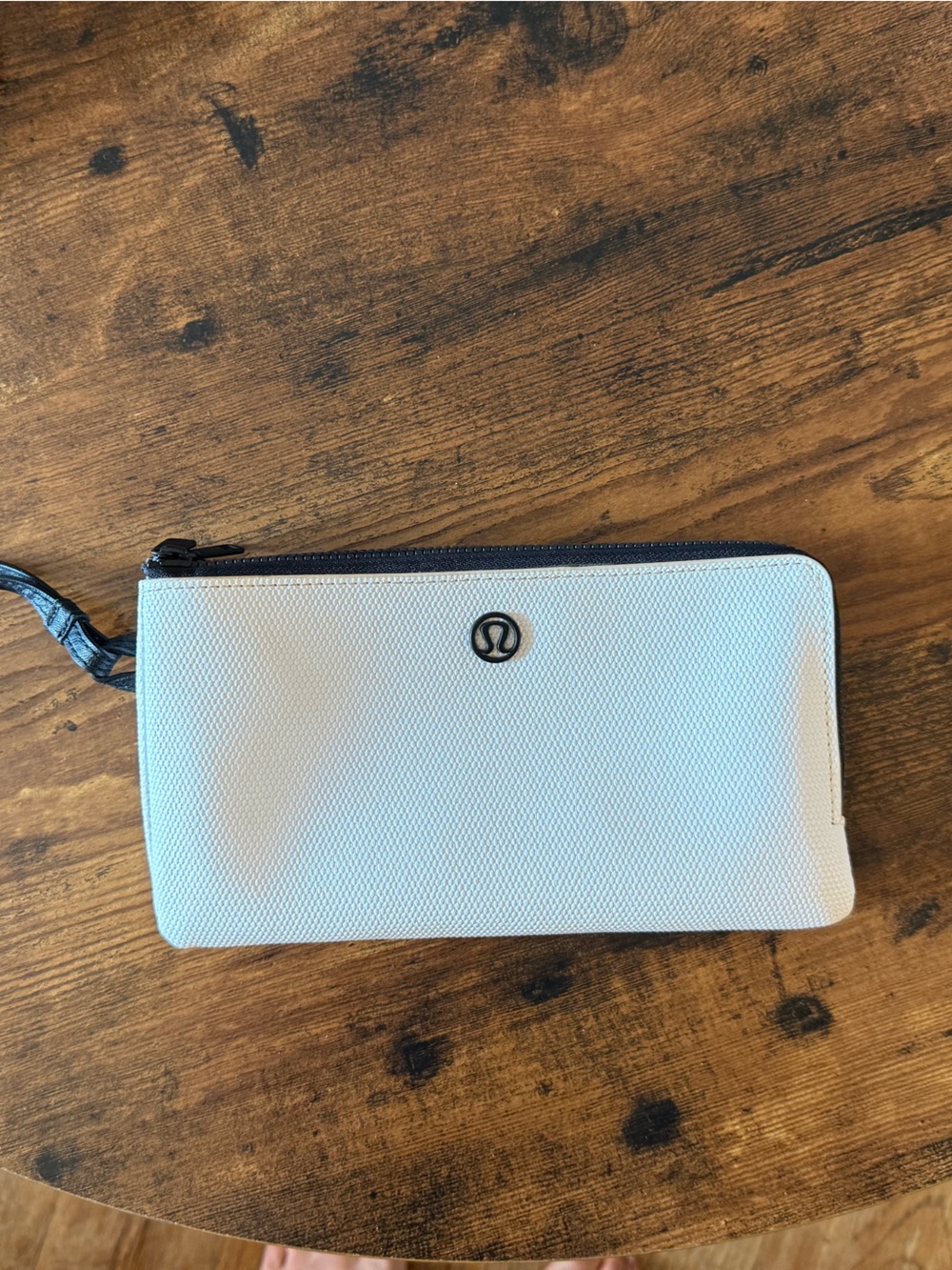 lululemon athletica White Zipper Wristlet Wallet